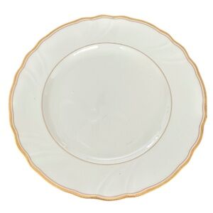 Vintage Noritake Salutation Dinner Plate 10.25” Gold Rim Japan